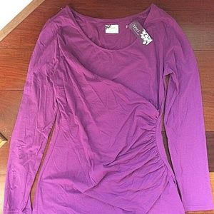 New! Garnet Hill Zinni Top Small Violet Purple